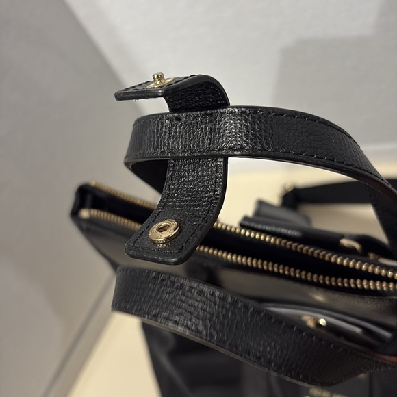 Henri Bendel Small Black Jetsetter Convertible Crossbody Backpack - Picture 8 of 10